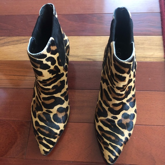 Sole Society Leopard Hair-Calf Booties - Picture 3 of 10